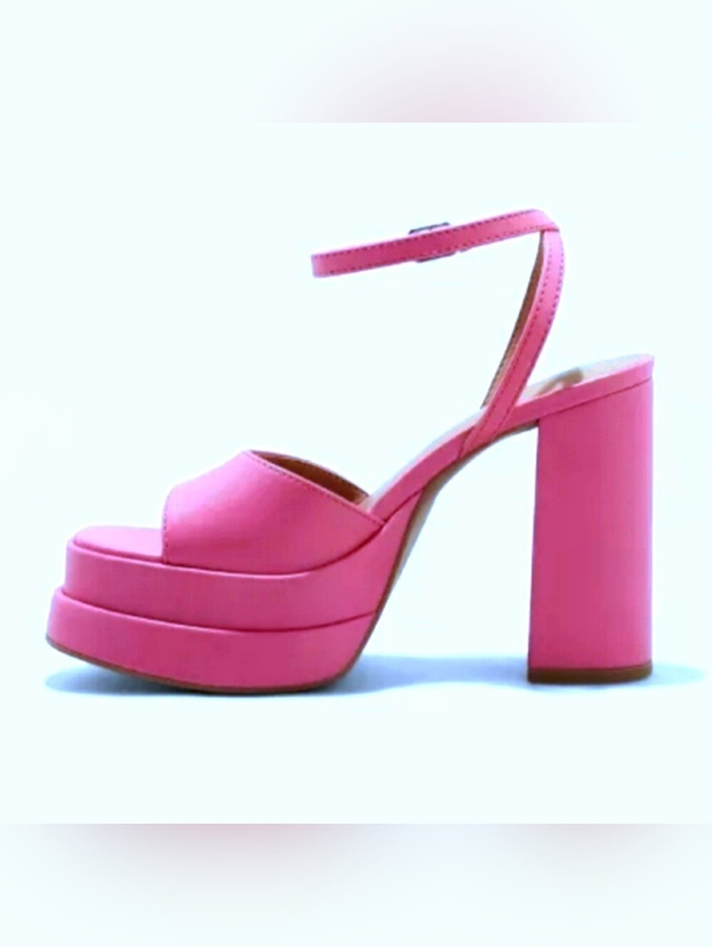 Wild fable Alessia barbie pink faux leather platform pumps chunky heels 11 NWT - Picture 13 of 17